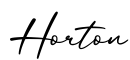 单词Horton书写