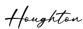 单词Houghton书写