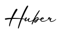 单词Huber书写
