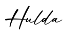 单词Hulda书写