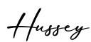 单词Hussey书写