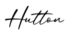 单词Hutton书写