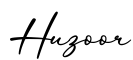 单词Huzoor书写