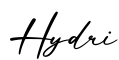 单词Hydri书写