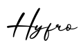 单词Hyfro书写