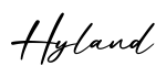 单词Hyland书写