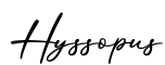 单词Hyssopus书写