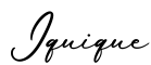 单词Iquique书写