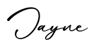 单词Jayne书写