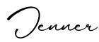单词Jenner书写