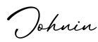 单词Johnin书写