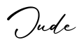 单词Jude书写