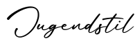 单词Jugendstil书写