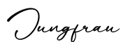 单词Jungfrau书写