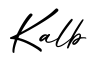 单词Kalb书写