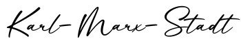 单词Karl-Marx-Stadt书写