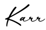 单词Karr书写