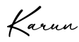 单词Karun书写