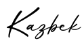 单词Kazbek书写