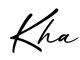 单词Kha书写