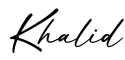 单词Khalid书写