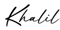 单词Khalil书写