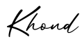单词Khond书写