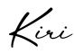单词Kiri书写
