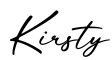 单词Kirsty书写
