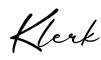 单词Klerk书写