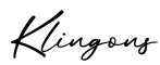 单词Klingons书写