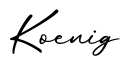 单词Koenig书写