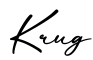 单词Krug书写