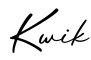 单词Kwik书写