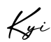 单词Kyi书写
