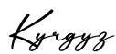 单词Kyrgyz书写
