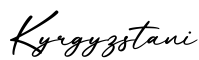 单词Kyrgyzstani书写