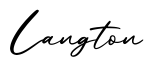 单词Langton书写