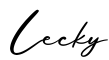 单词Lecky书写