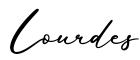 单词Lourdes书写