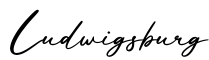 单词Ludwigsburg书写