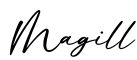 单词Magill书写
