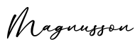 单词Magnusson书写