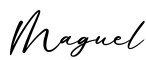 单词Maguel书写