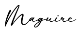 单词Maguire书写