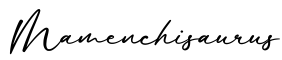 单词Mamenchisaurus书写