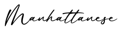 单词Manhattanese书写