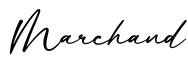 单词Marchand书写