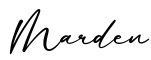 单词Marden书写