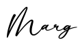 单词Marg书写